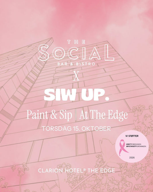 Paint & Sip på The Edge – i rosa for en god sak 🩷
