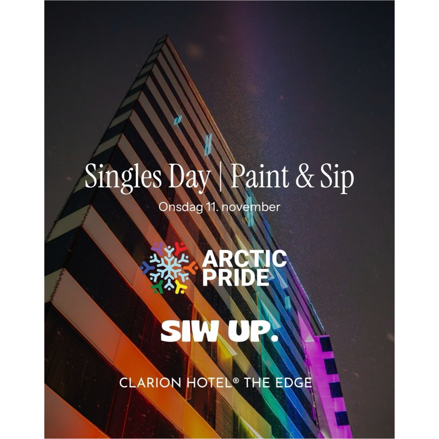 PAINT & SIP - på The Edge med Siw UP.