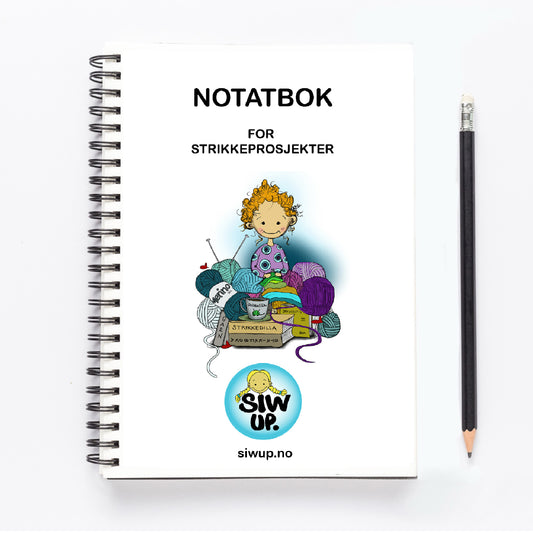 NOTATBOK (STRIKKEDILLA)