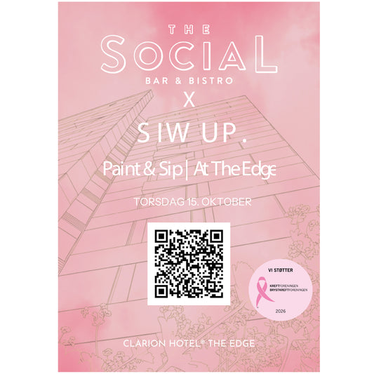 Paint & Sip på The Edge – i rosa for en god sak 🩷