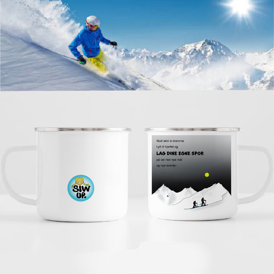 MAKE YOUR OWN TRACKS - CUP (grey)